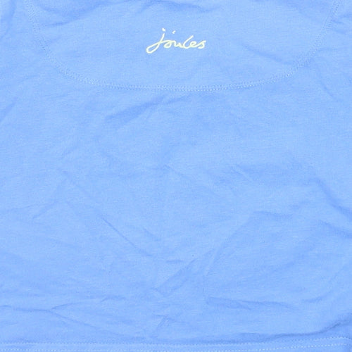 Joules Boys Blue Cotton Basic T-Shirt Size 2 Years Round Neck Pullover - Crabs