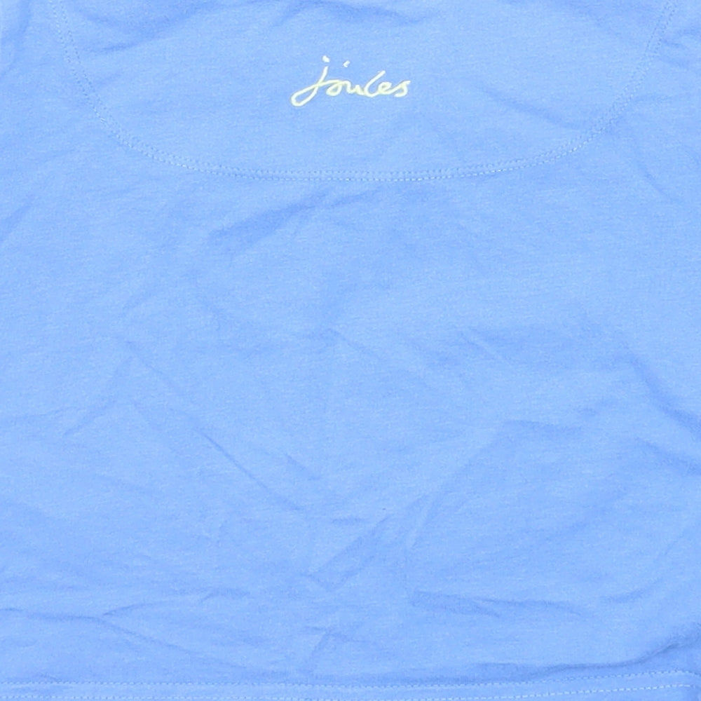 Joules Boys Blue Cotton Basic T-Shirt Size 2 Years Round Neck Pullover - Crabs