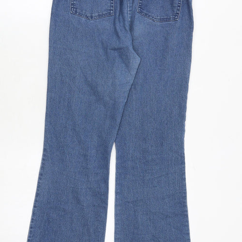 Simply Be Womens Blue Cotton Flared Jeans Size 12 Regular