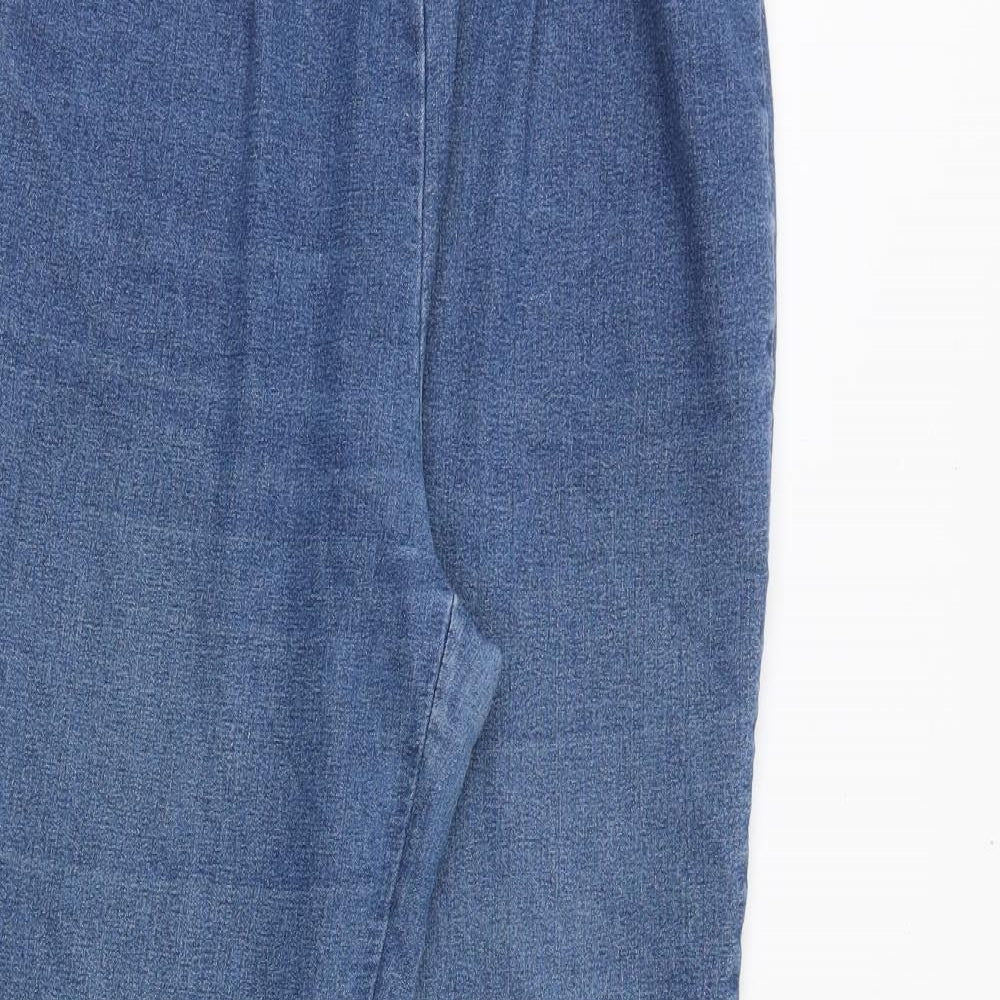 Simply Be Womens Blue Cotton Flared Jeans Size 12 Regular
