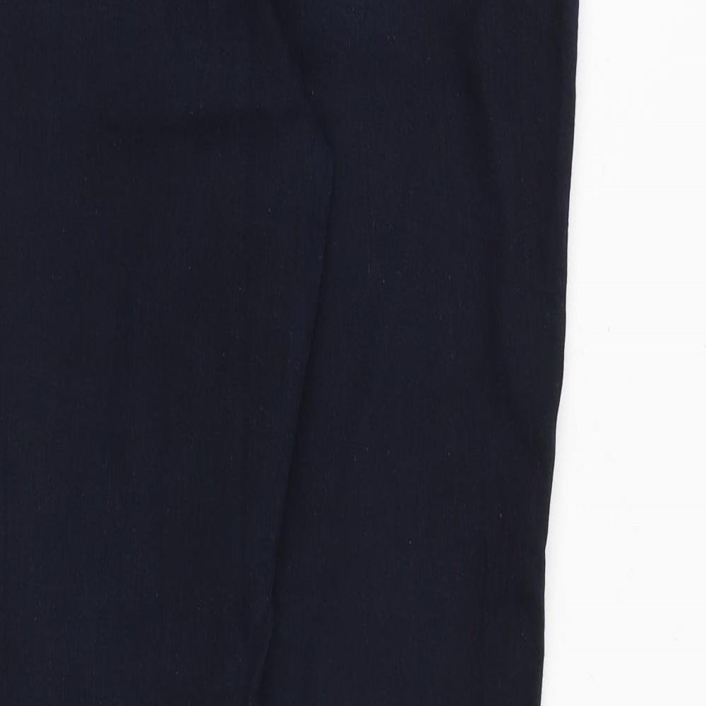 Dorothy Perkins Womens Blue Cotton Skinny Jeans Size 14 Regular Zip