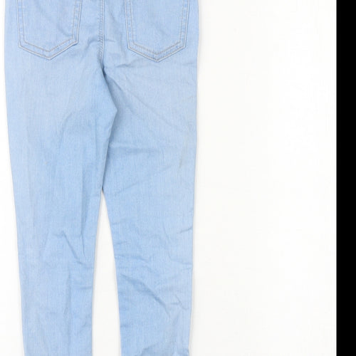 NEXT Girls Blue Cotton Tapered Jeans Size 5 Years Regular