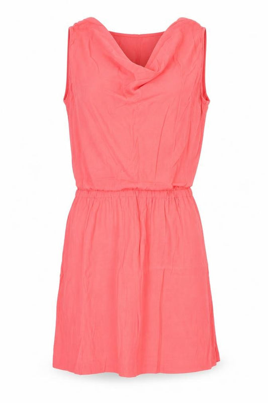 Front view of Next women’s pink polyester a-line, size UK 12, v-neck pullover