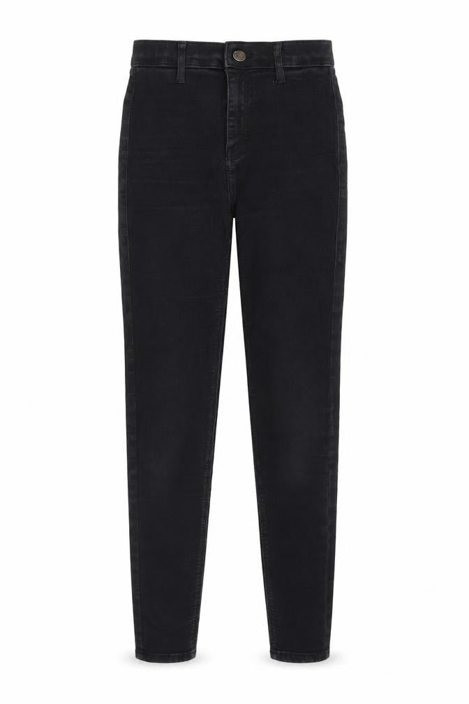 Topshop Womens Black Cotton Skinny Jeans Size 26 Regular Zip