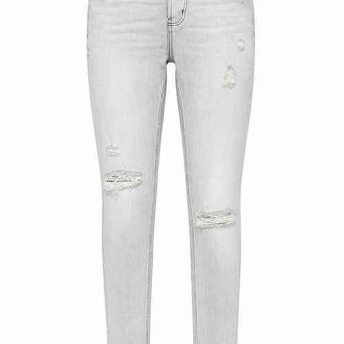 Stradivarius Womens Grey Cotton Skinny Jeans Size 6 Slim Zip