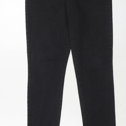 THE WHITE COMPANY Womens Black Cotton Jegging Jeans Size 12 Regular