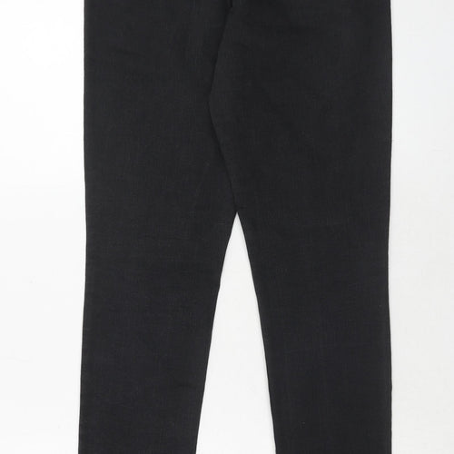 THE WHITE COMPANY Womens Black Cotton Jegging Jeans Size 12 Regular