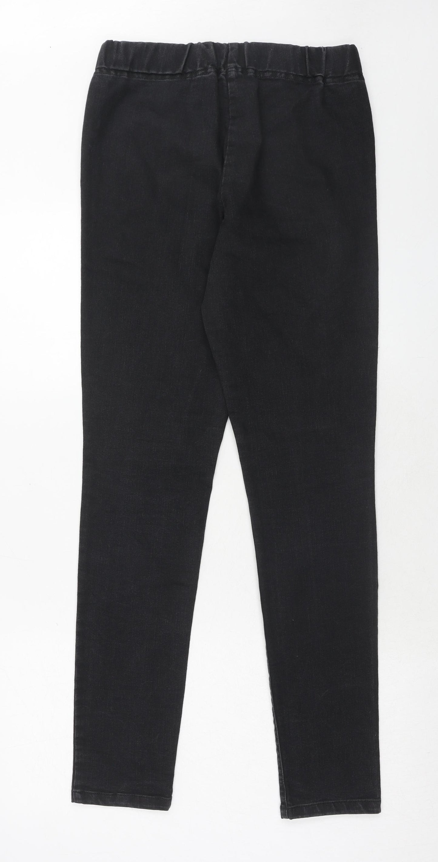 THE WHITE COMPANY Womens Black Cotton Jegging Jeans Size 12 Regular