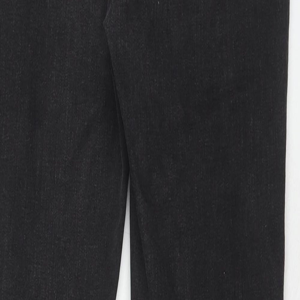 NEXT Womens Black Cotton Skinny Jeans Size 12 Regular Zip
