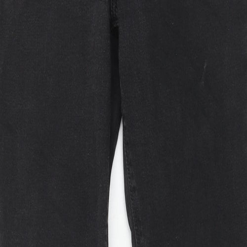 River Island Womens Black Cotton Skinny Jeans Size 10 Regular Zip