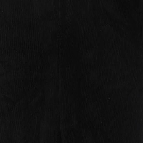 Marks and Spencer Mens Black Cotton Trousers Size 38 in L29 in Regular Zip