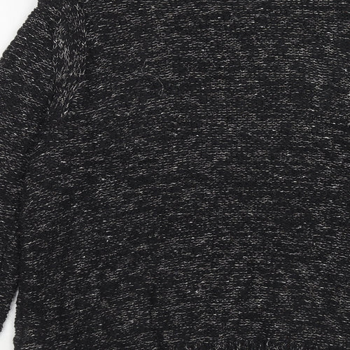 Marks and Spencer Womens Black Round Neck Cotton Pullover Jumper Size 10