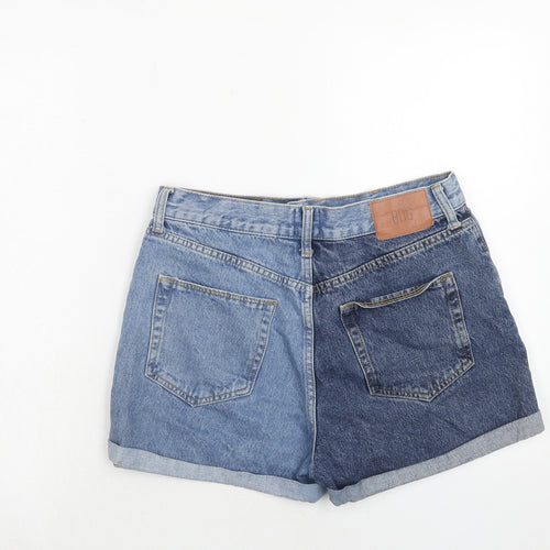 BDG Womens Blue Cotton Hot Pants Shorts Size 30 in Regular Zip