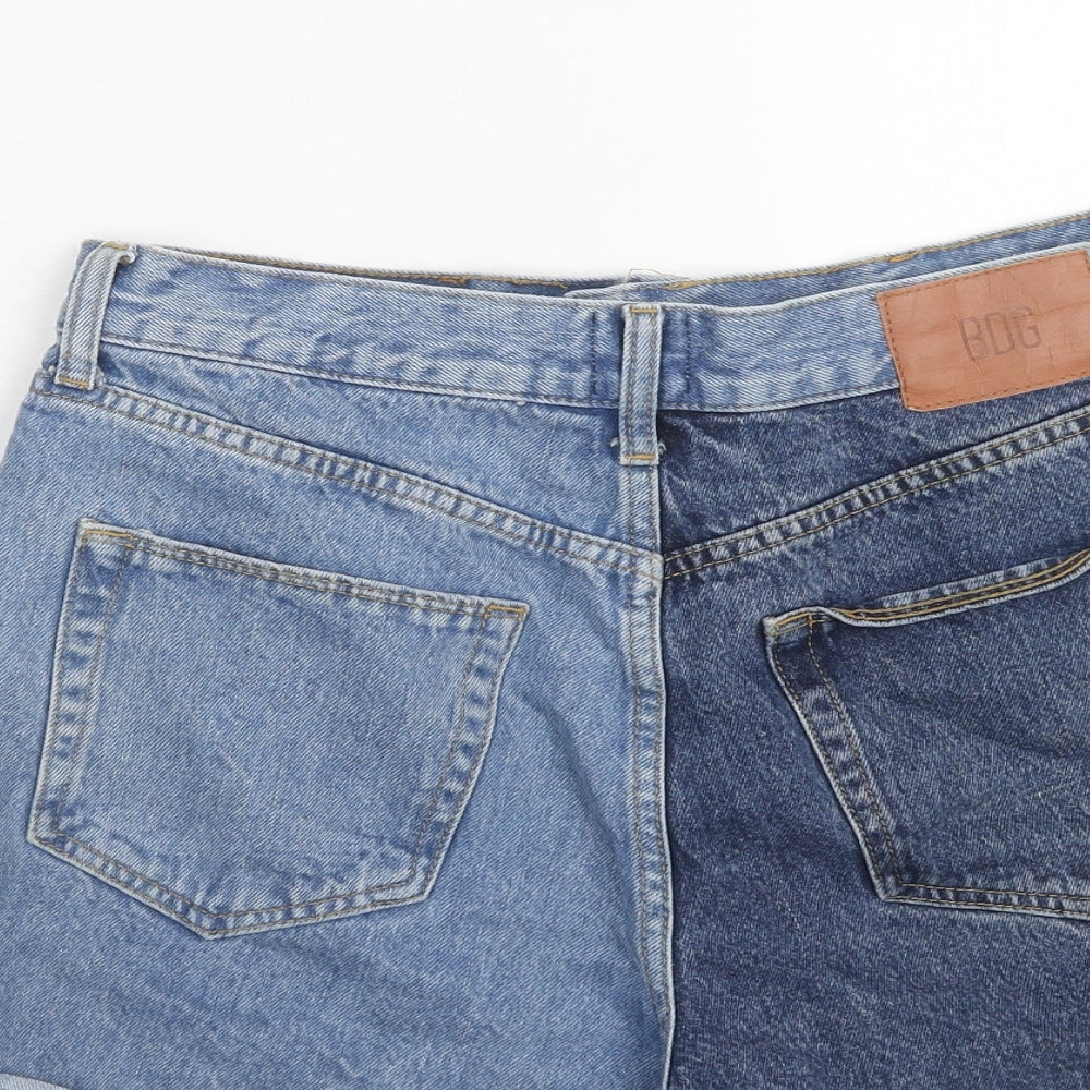 BDG Womens Blue Cotton Hot Pants Shorts Size 30 in Regular Zip