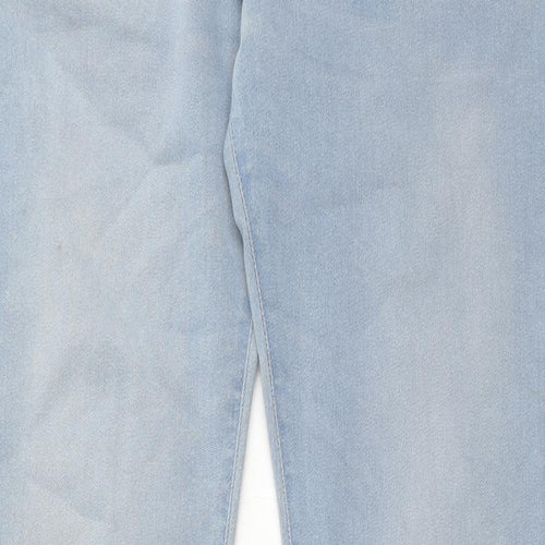 HUGO BOSS Mens Blue Cotton Skinny Jeans Size 31 in L34 in Regular Zip