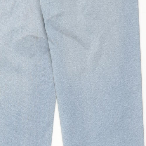 HUGO BOSS Mens Blue Cotton Skinny Jeans Size 31 in L34 in Regular Zip