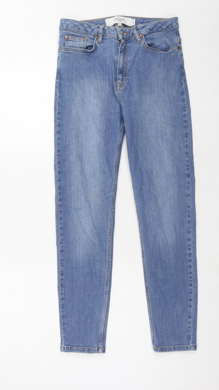 Northmoor Womens Blue Cotton Skinny Jeans Size 29 in L32 in Regular Zip
