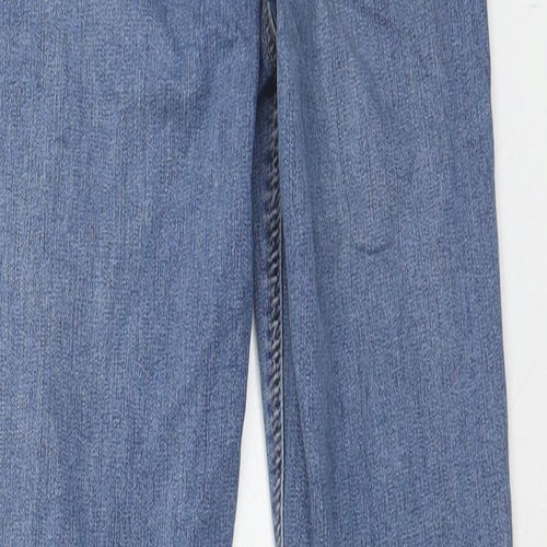 Topshop Womens Blue Cotton Skinny Jeans Size 26 in L32 in Regular Zip