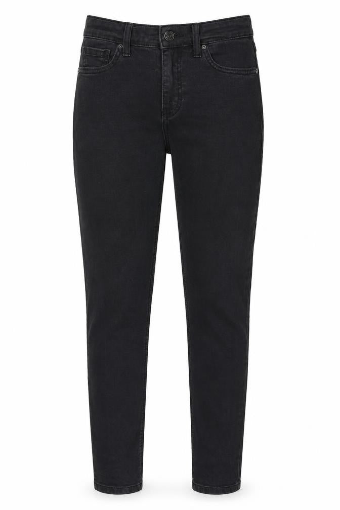 Topshop Womens Black Cotton Skinny Jeans Size 26 in L30 in Regular Zip