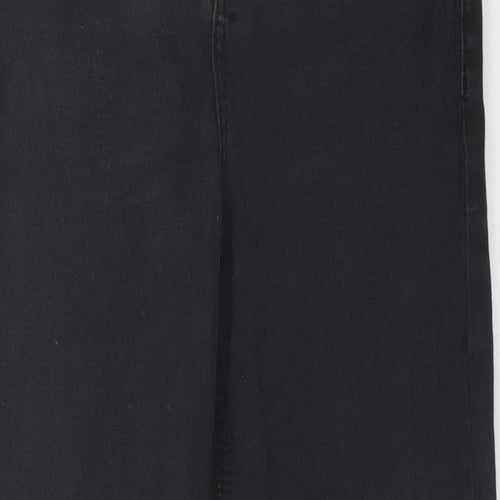 Topshop Womens Black Cotton Skinny Jeans Size 26 in L30 in Regular Zip