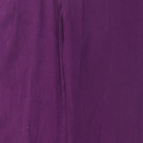 Joules Mens Purple Cotton Trousers Size 34 in Regular Zip