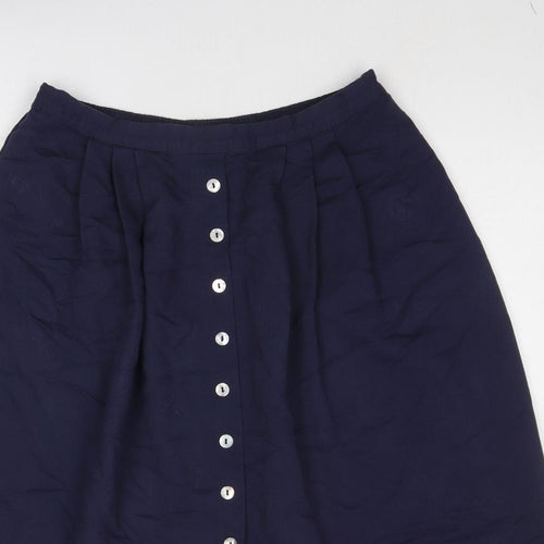 BHS Womens Blue Viscose Swing Skirt Size 18