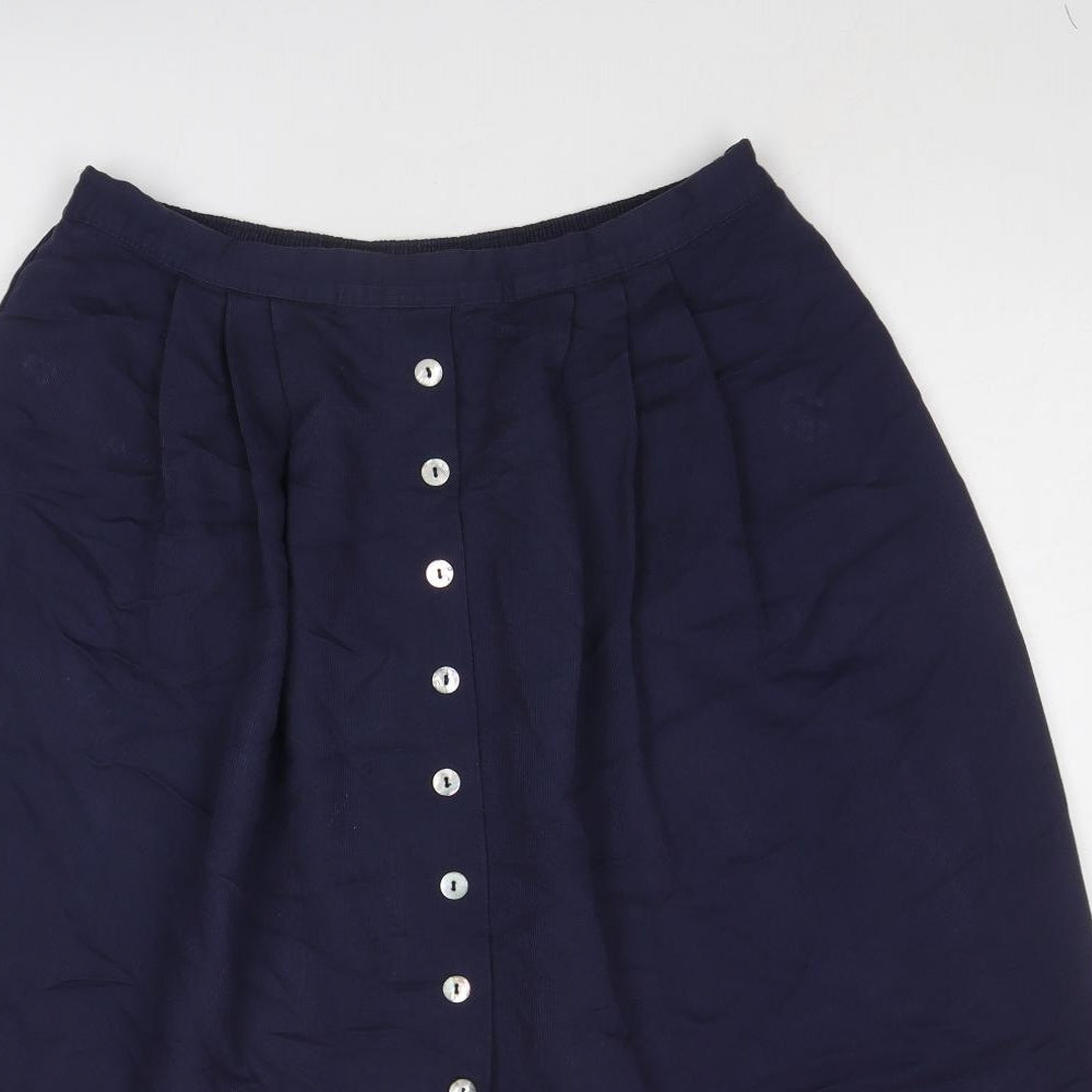 BHS Womens Blue Viscose Swing Skirt Size 18