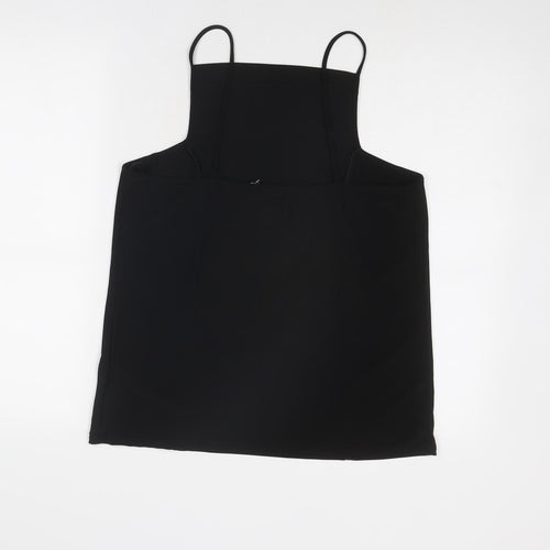 River Island Womens Black Polyester Camisole Tank Size 18 Square Neck