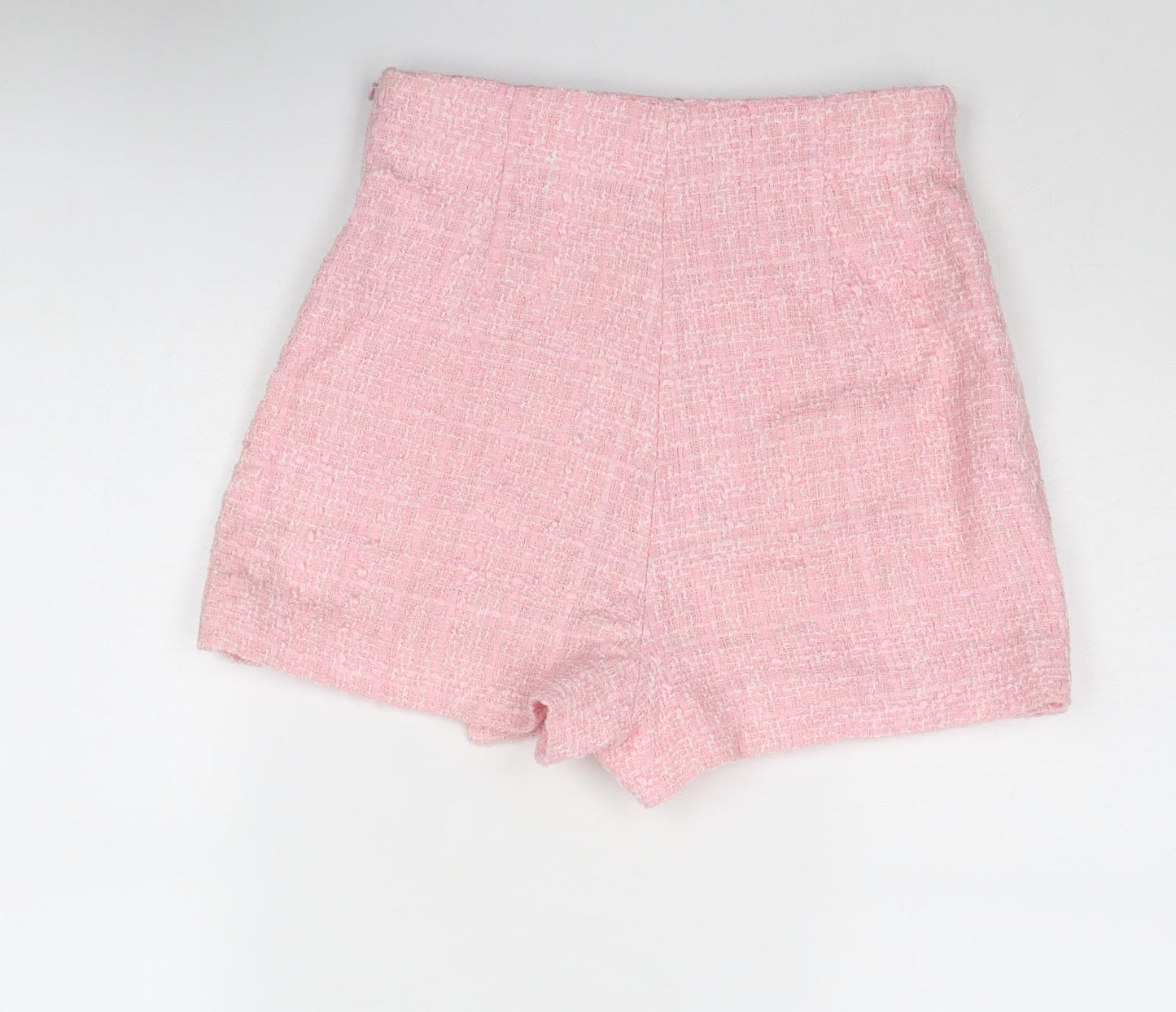 Zara Womens Pink Polyester Skort Size S Zip