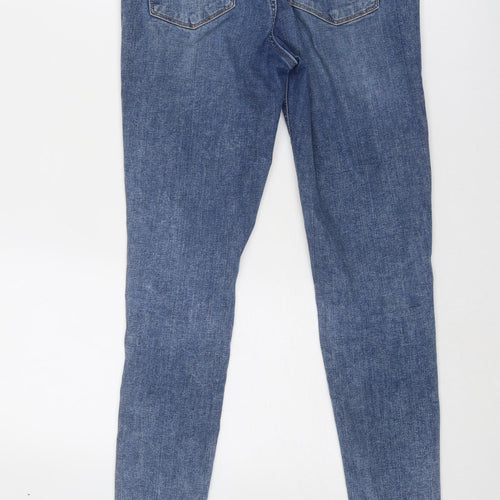 Levi's Womens Blue Cotton Skinny Jeans Size 27 in Regular Zip