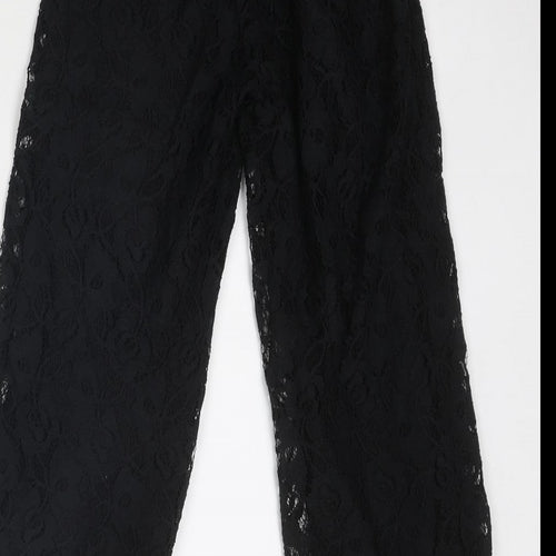 Zara Girls Black Cotton Harem Trousers Size 11-12 Years Regular Pullover