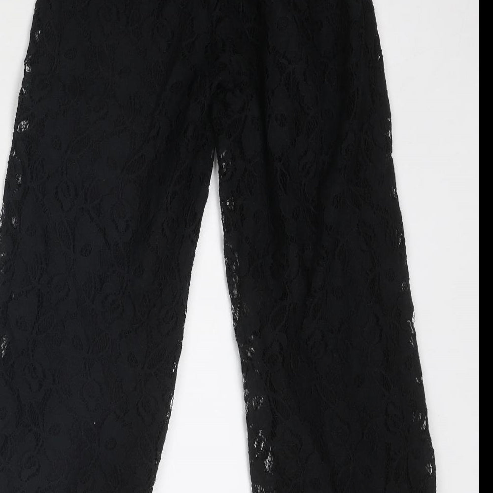 Zara Girls Black Cotton Harem Trousers Size 11-12 Years Regular Pullover