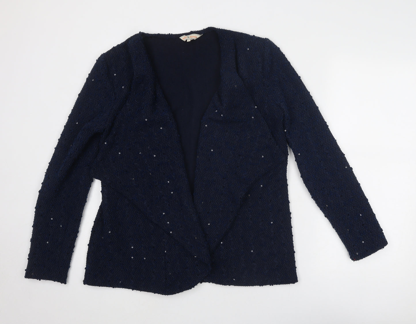 Dorothy Perkins Womens Blue V-Neck Polyester Cardigan Jumper Size 14