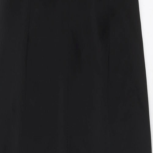Boohoo Womens Black Polyester Jumpsuit One-Piece Size 14 Zip - Lace Detail