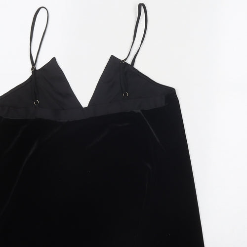 River Island Womens Black Polyester Camisole Tank Size 10 V-Neck