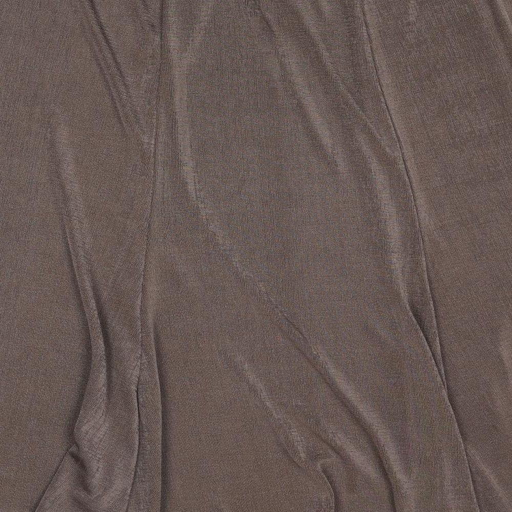Julipa Womens Brown Polyester Swing Skirt Size 20