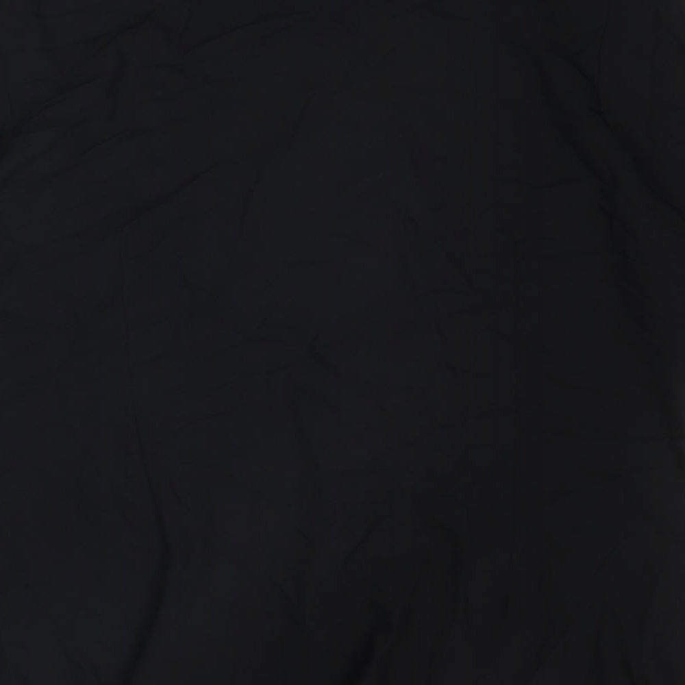 Bonmarché Womens Black Viscose Basic Blouse Size 20 Boat Neck