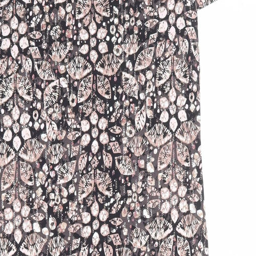 Principles Womens Multicoloured Geometric Viscose T-Shirt Dress Size 10 Boat Neck Pullover