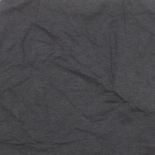 Marks and Spencer Womens Grey Polyester A-Line Skirt Size 32 in