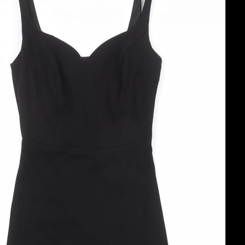Pepperberry Womens Black Polyester Mini Size 8 Sweetheart Pullover