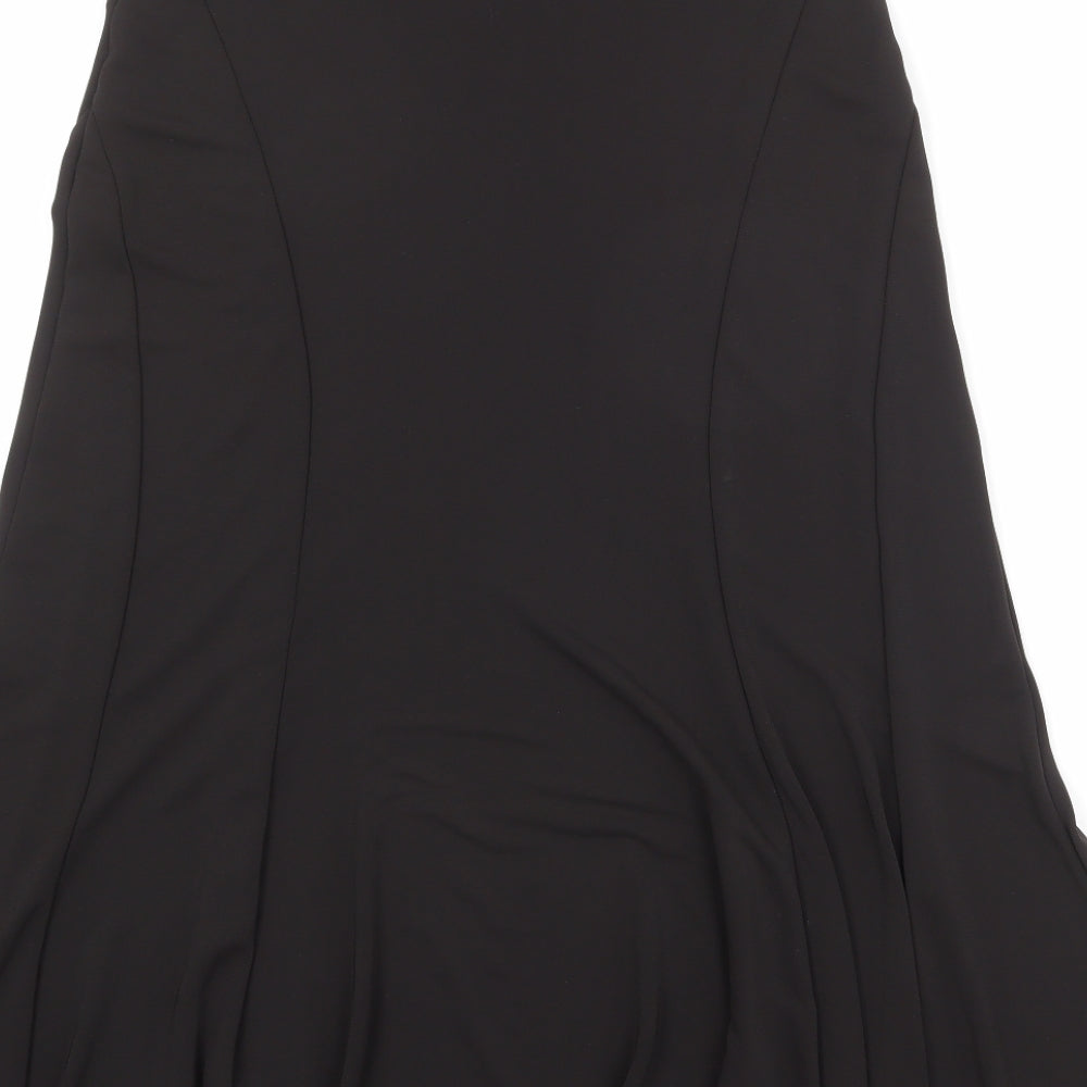 Marks and Spencer Womens Black Polyester Swing Skort Size 10