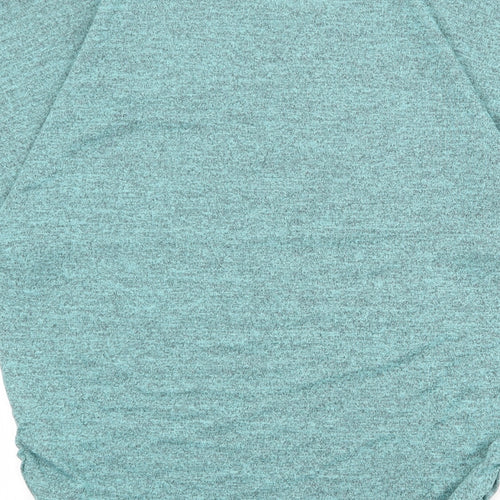 Apricot Womens Blue Geometric Polyester Basic Blouse Size 16 Round Neck