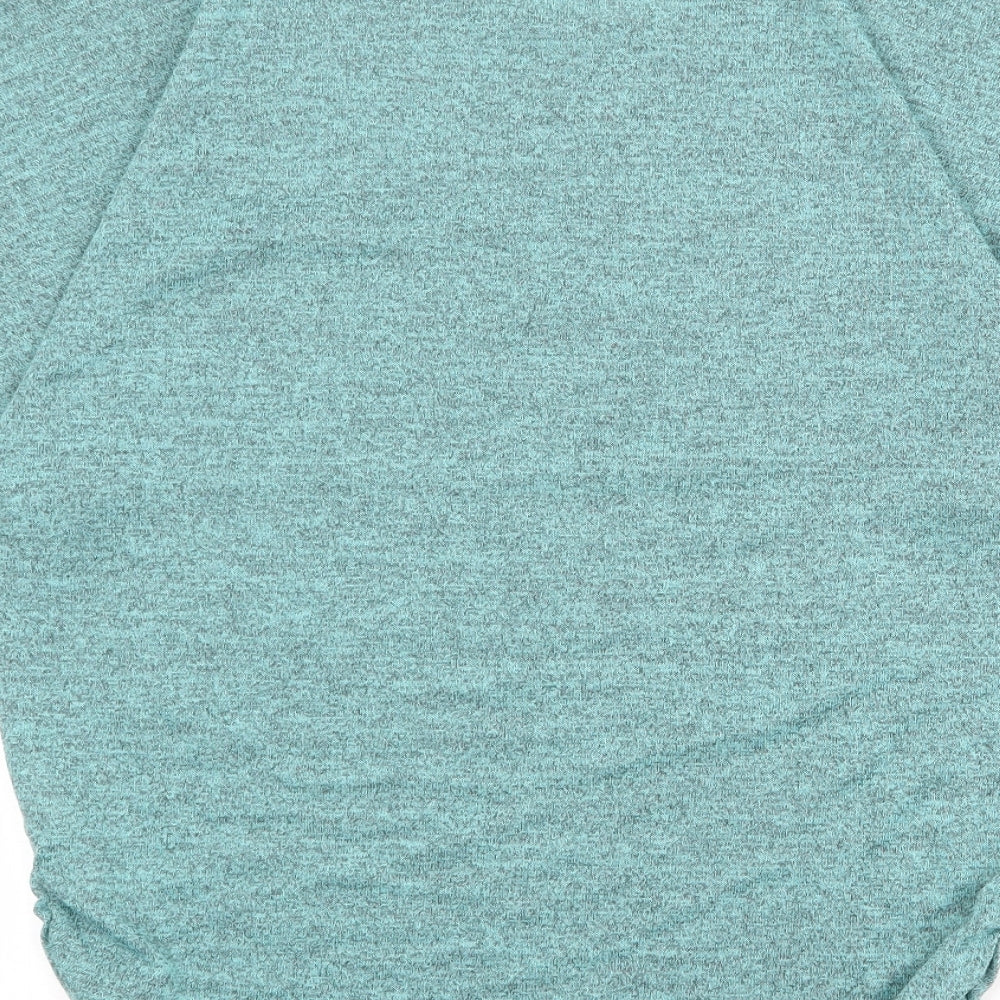 Apricot Womens Blue Geometric Polyester Basic Blouse Size 16 Round Neck