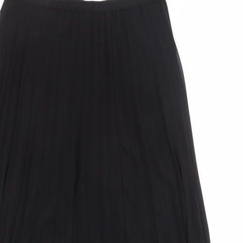 Uniqlo Womens Black Polyester Pleated Skirt Size XL