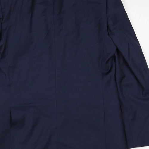 Autograph Mens Blue Wool Jacket Suit Jacket Size 38 Regular