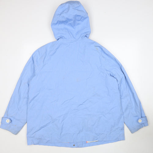 Joules Womens Blue Jacket Size 20 Zip