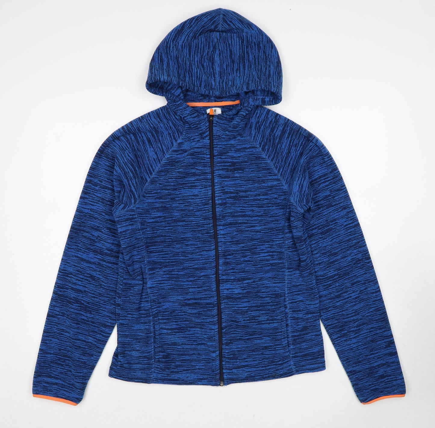 H&M Boys Blue Geometric Jacket Size 14-15 Years Zip
