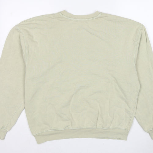 Topshop Womens Beige Cotton Pullover Sweatshirt Size 6 Pullover