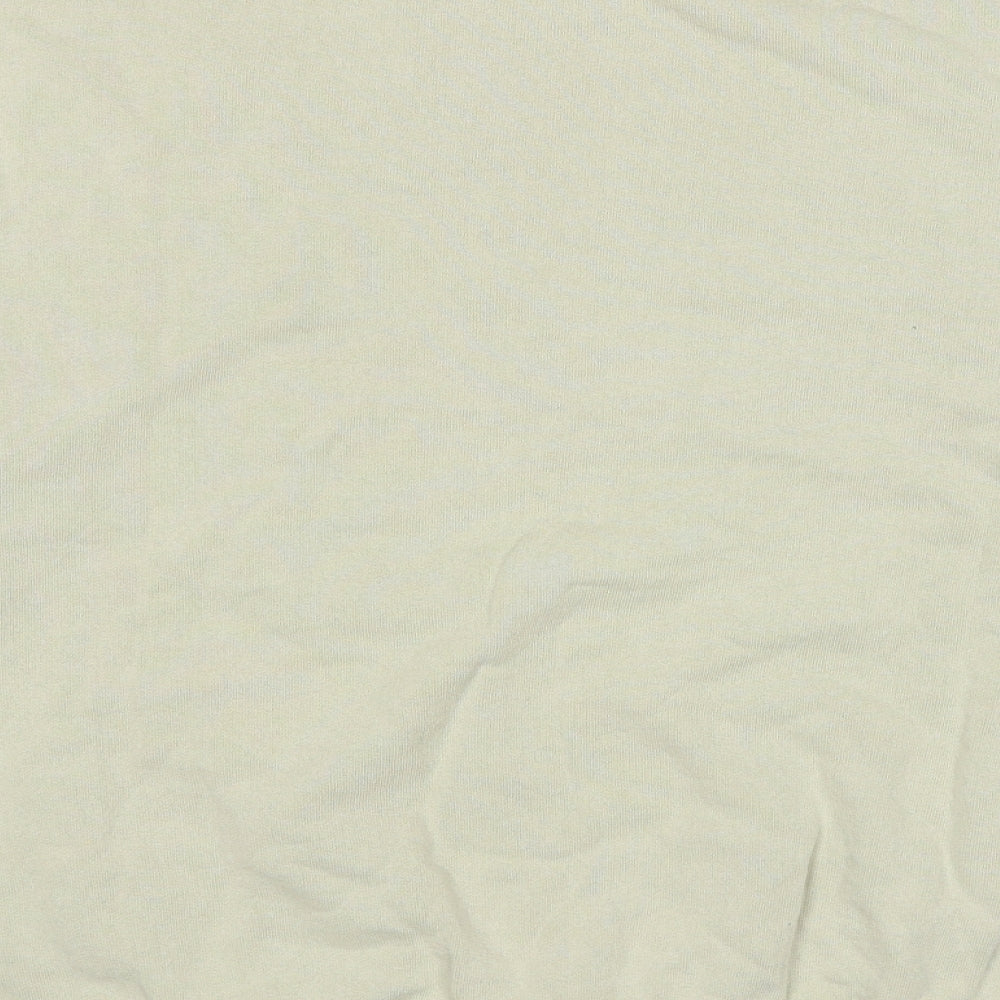 Topshop Womens Beige Cotton Pullover Sweatshirt Size 6 Pullover