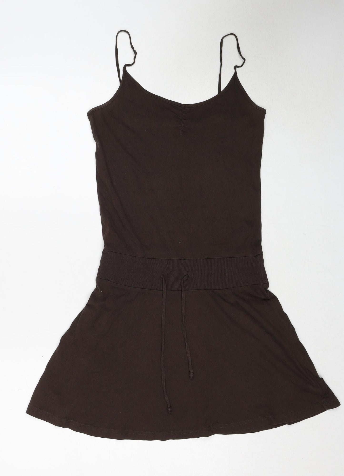 Divided by H&M Womens Brown Cotton A-Line Size 6 Round Neck Pullover